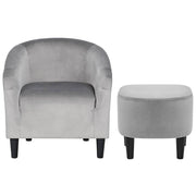 Yaheetech Accent Arm Chair with Ottoman