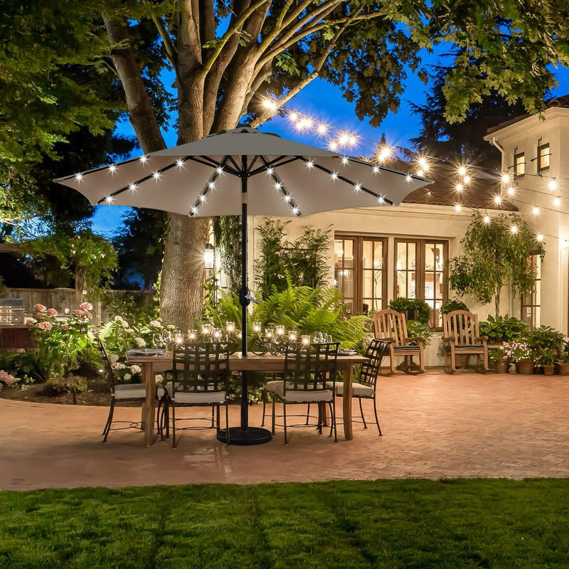 10ft cantilever umbrella with led lights