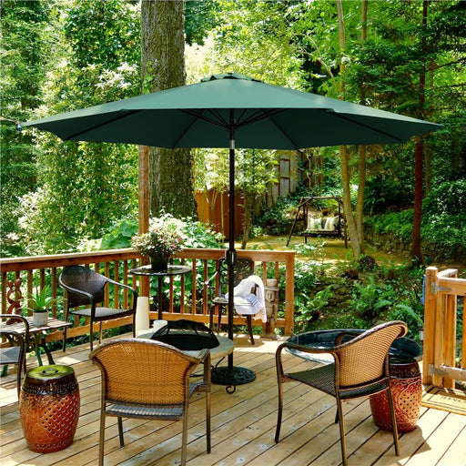 Yaheetech 11FT Patio Umbrella Dark Green Yaheetech 11FT Patio Umbrella Dark Green