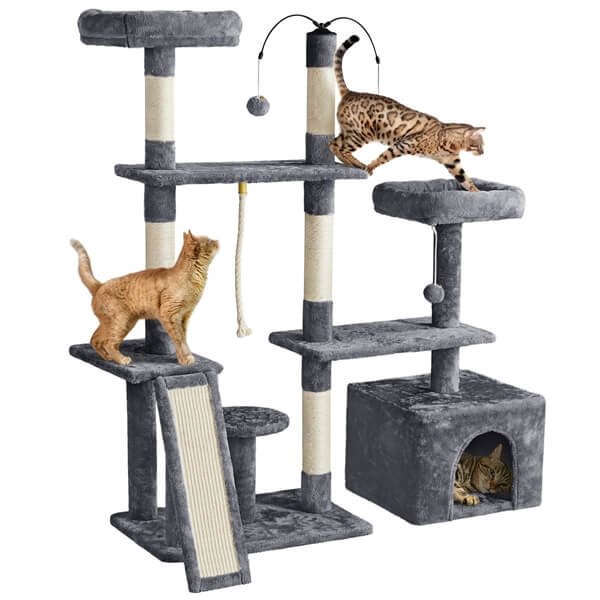 Multilevel Plush Cat Tree 