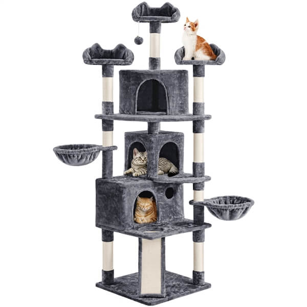 Yaheetech Large Cat Tower with 3 Big Condos — yaheetech.shop