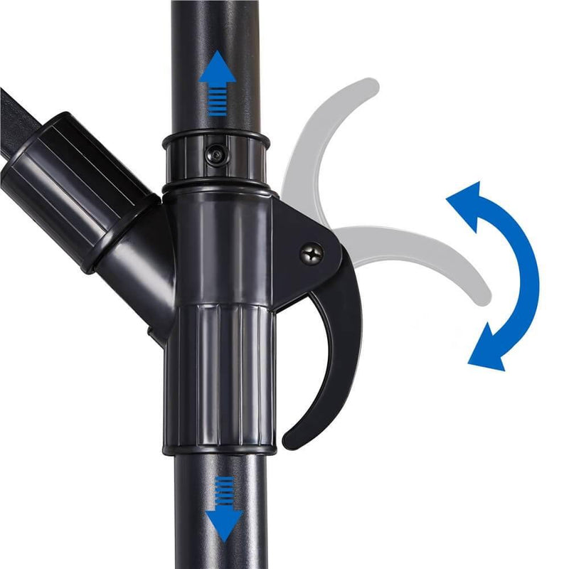 Yaheetech 9 Ft Patio Offset Umbrella
