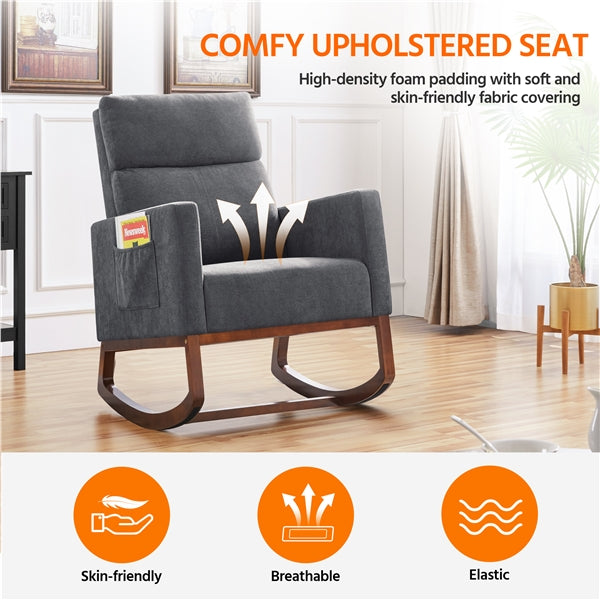 nursery with rocking chair