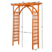 7FT Wood Garden Arbor