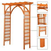 7FT Wood Garden Arbor