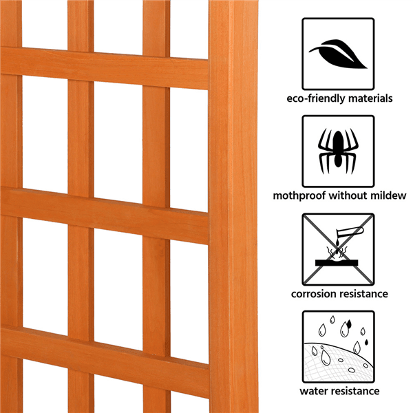 7FT Wood Garden Arbor