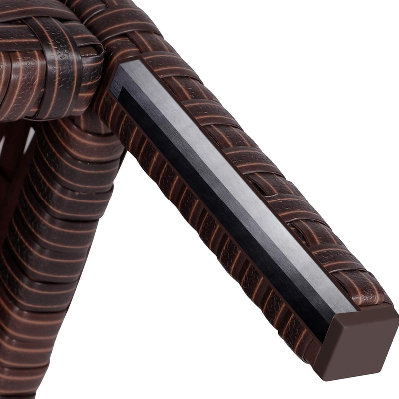 Yaheetech Three Piece Suit Rattan Chairs and Table