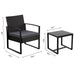 Yaheetech Set of 3 Wicker Chairs & Table